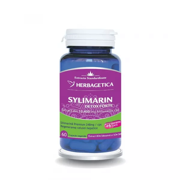 Silymarin Detox Forte, 60 capsule, Herbagetica
