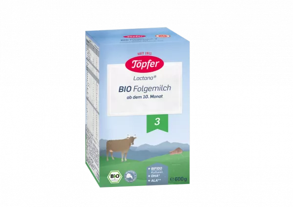 Lapte praf Bio 3 Lactana, +10 luni, 600g, Topfer 
