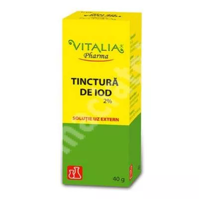 Tinctura de iod, 2%, 40 g, Vitalia