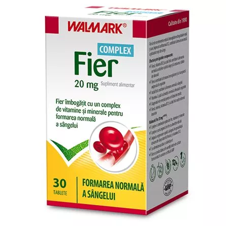 Fier complex 20mg, 30 tablete, Walmark