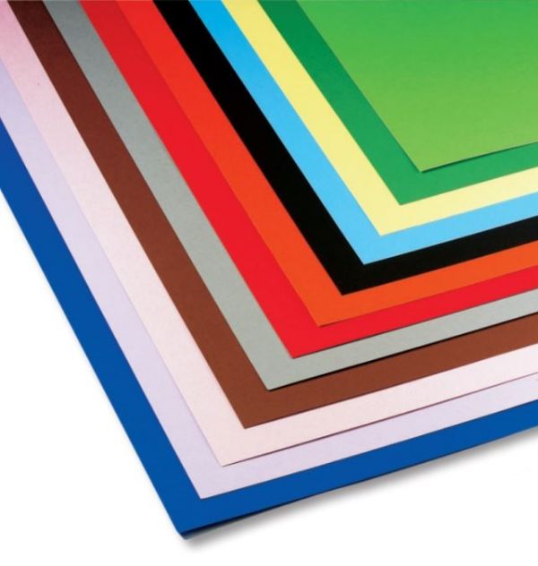 Carton colorat Carton Colorat - 50x70cm - 220g - bleu 120272 Omfal ...