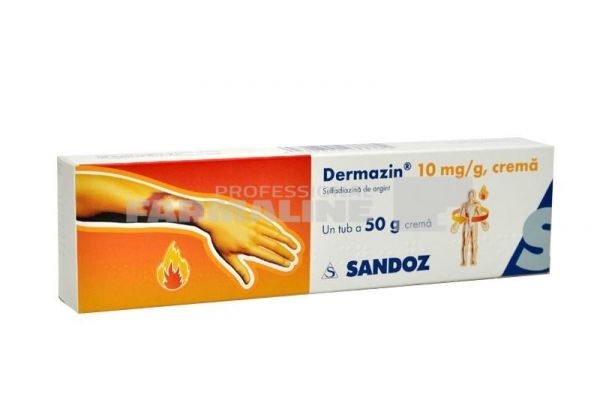 Dermazin crema 10 mg/g 50 g - la pret mic | Pfarma.ro