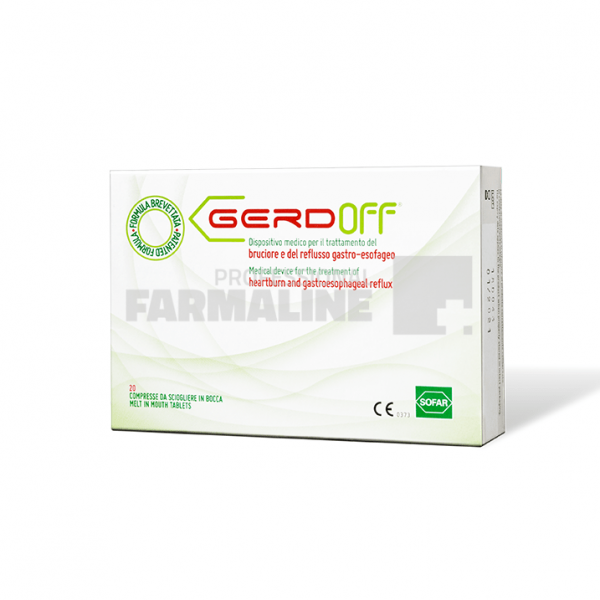 Gerdoff 20 comprimate masticabile - la pret mic | Pfarma.ro