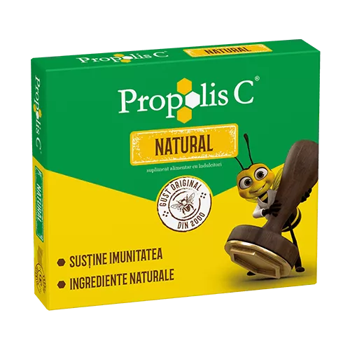 Propolis Romanesc Propolis C Natural 20 comprimate de supt - la pret mic | Pfarma.ro