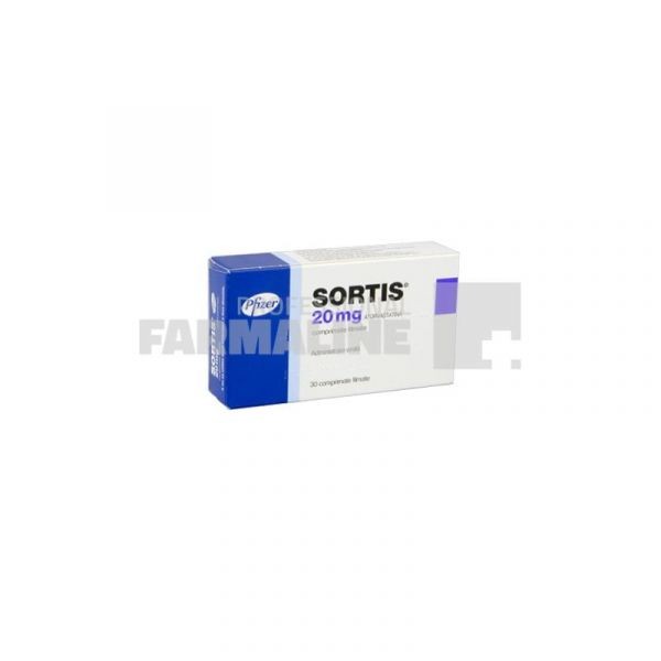 SORTIS 20 mg X 30 - Vezi prospectul | Pfarma.ro