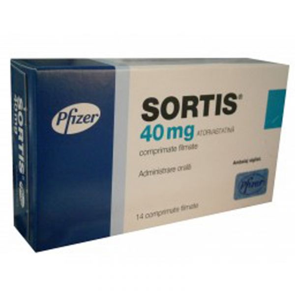 Sortis 40 Mg X 14 Compr Film 40mg Pfizer Europe Ma Eei Pret 18 60 Lei