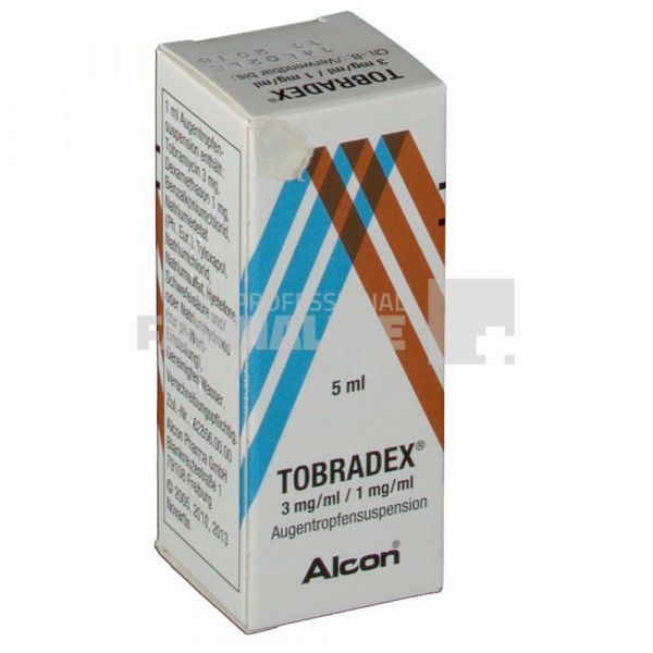 TOBRADEX 1 mg + 3mg/g unguent oftalmic Rezumatul caracteristicilor produsului