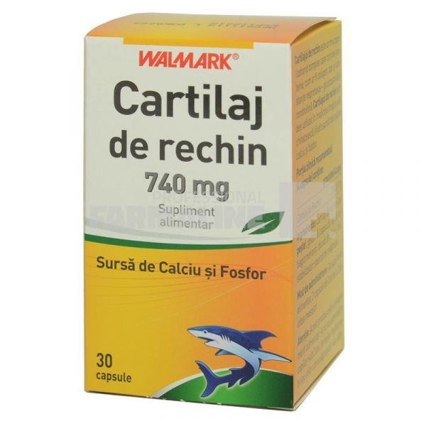 Cartilaj de Rechin Plus mg cu vitamina C, capsule, : Farmacia Tei online