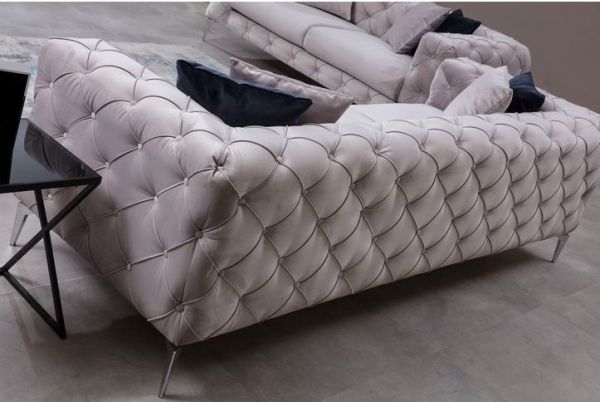 Canapea cu 3 locuri Como - Light Grey