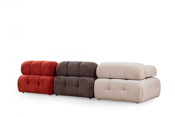 Canapea cu 3 locuri Doblo 3 Seater ( L1-O1-1R) - Multicolor