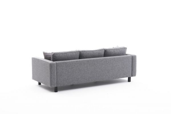 Canapea cu 3 locuri Kale Linen - Grey