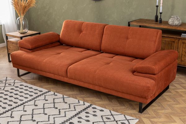 Canapea extensibilă cu 3 locuri Mustang - Orange