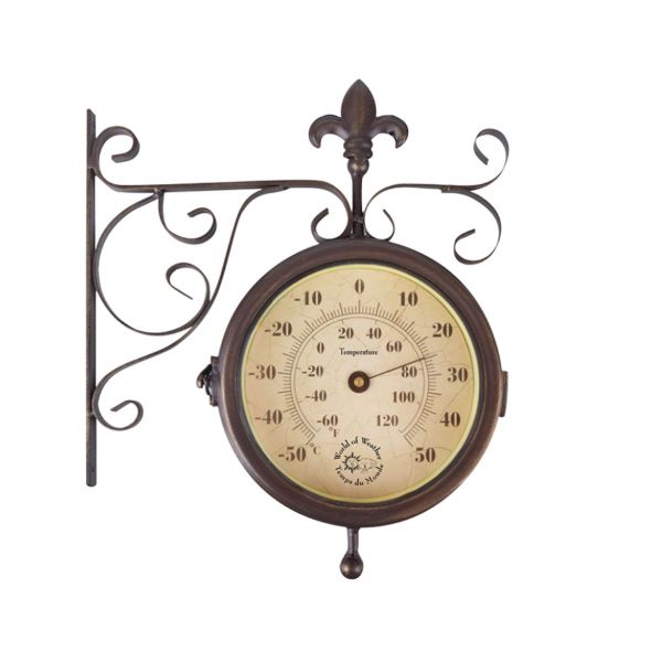 Ceas de perete Stationclock + thermometer Esschert Design