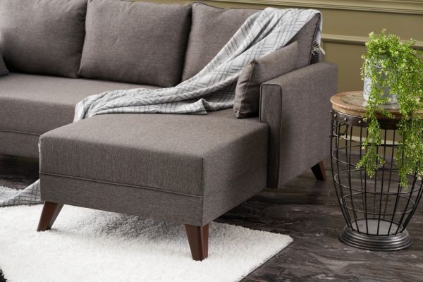 Coltar extensibil Bella Mini Corner Sofa Right - Brown