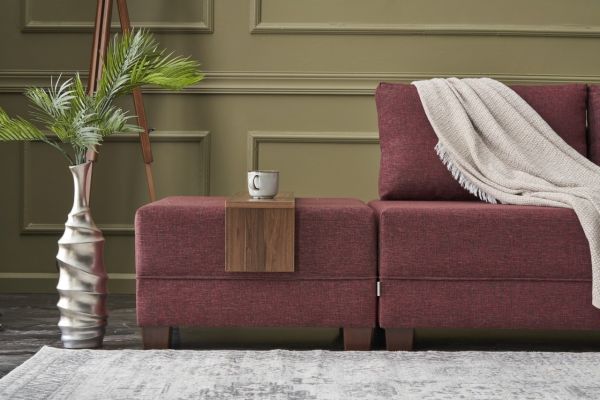 Coltar extensibil Fly Corner Sofa Bed Right - Claret Red