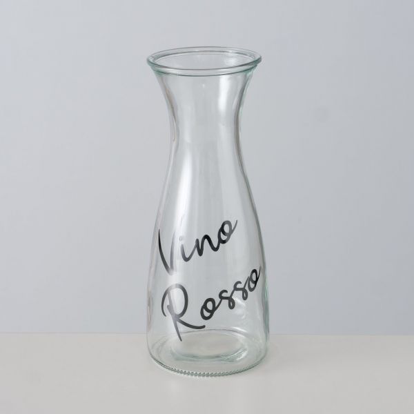 Carafa pentru vin Rosso, transparenta, din sticla, Cucina Boltze