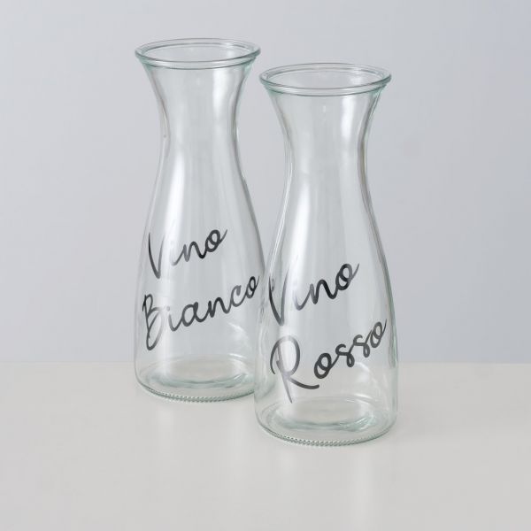 Carafa pentru vin, transparenta Blanco, din sticla, Cucina Boltze