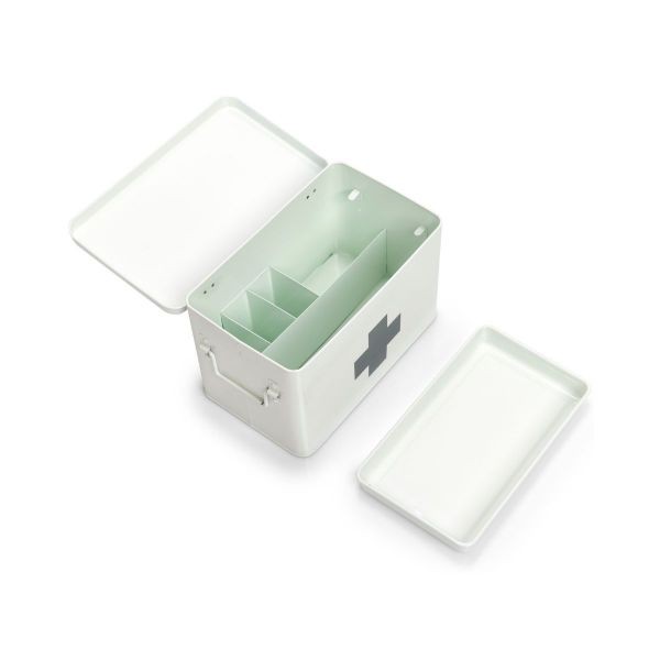 Cutie alba din metal pentru medicamente, 32 x 19,5 x 20 cm, Medicine Box Maxi Zeller