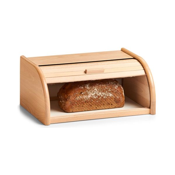 Cutie pentru paine, maro, din lemn, 40 cm, Bread Bin Zeller