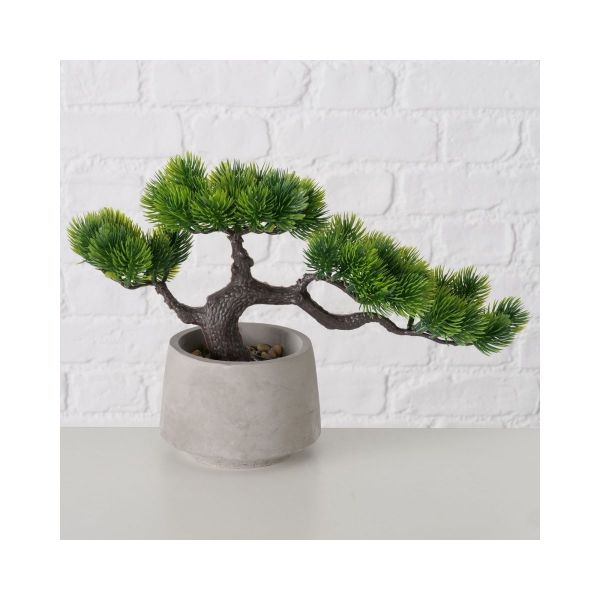 Decoratiune alb/verde din ... design bonsai in ghiveci Φ...Χ... Boltze