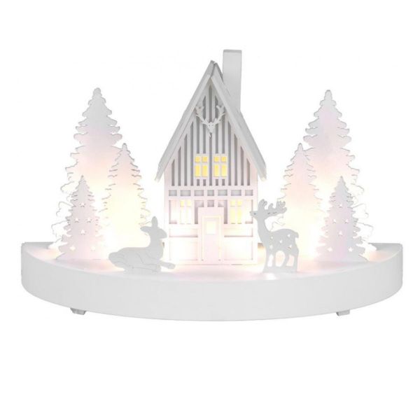 Decoratiune de Craciun MagicHome, Parc montan, LED, 25x12x28 cm