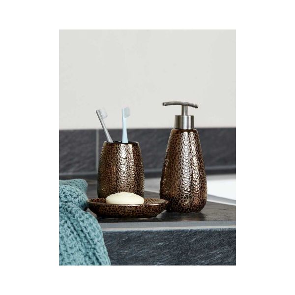 Dispenser ceramic maro pentru sapun lichid Marrakesh Wenko