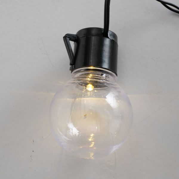 Instalatie 10 lumini LED, transparent, din PVC, Loma Boltze