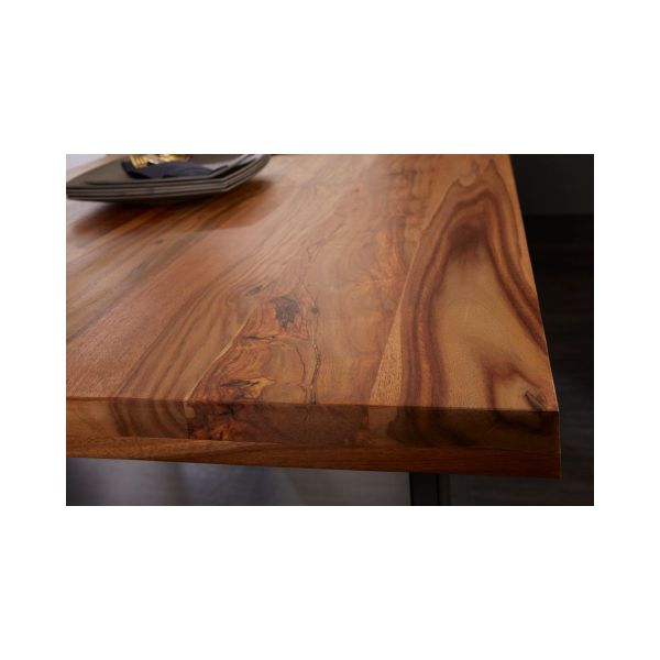 Masa de dining din lemn de sheesham Iron Craft 120 cm Invicta