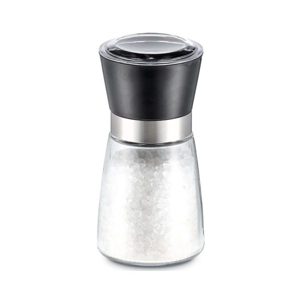 Rasnita pentru sare si piper, din sticla, plastic si inox, 13,6 cm, Salt/Pepper Grinder Zeller