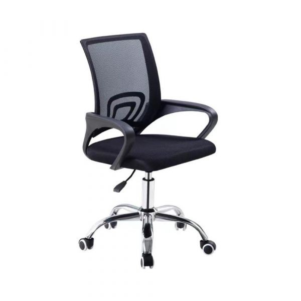 Scaun de birou reglabil pe inaltime, negru, 49x49x88 cm, Vesta Mesh Chair