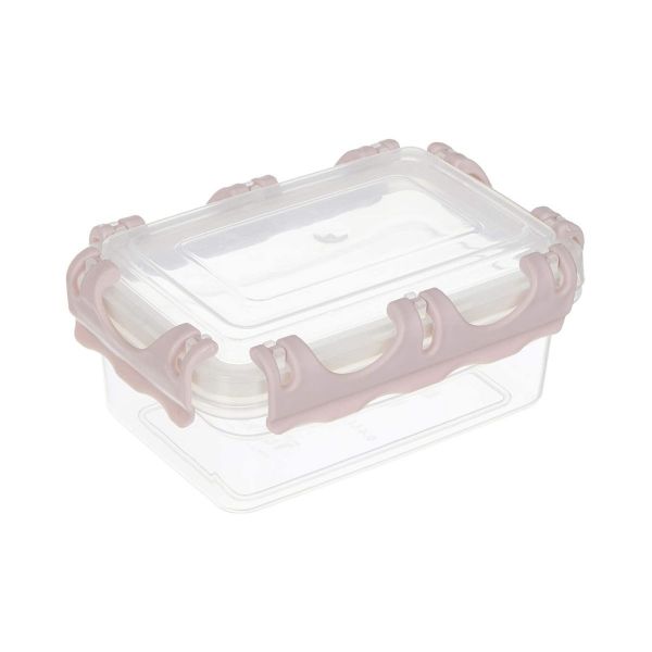 Set 4 cutii pentru alimente , din plastic , cu capac etans , 0.40+0.80+1.40+2.50 l , Tuffex TP412
