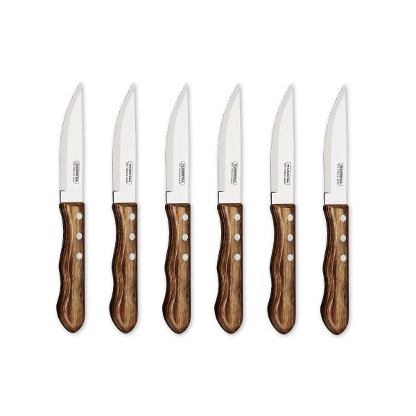 Set 6 cuțite Jumbo Steak maro Tramontina