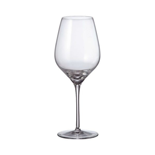Set de 6 pahare pentru vin rosu, transparent, din cristal de Bohemia, 650 ml, Avila Bordeaux