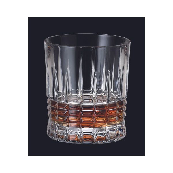 Set de 6 pahare pentru whisky, transparent, din cristal de Bohemia, 350 ml, Bohemia Whisky Coll. Pinna