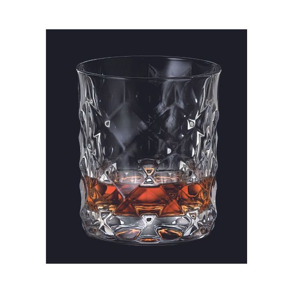 Set de 6 pahare pentru whisky, transparent, din cristal de Bohemia, 350 ml, Bohemia Whisky Coll. Tiny