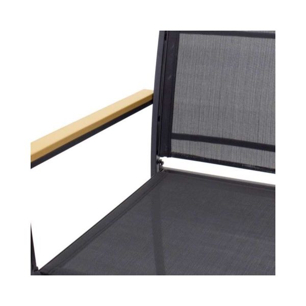 Set mobilier terasa/ gradina cu masa, canapea si scaune negru