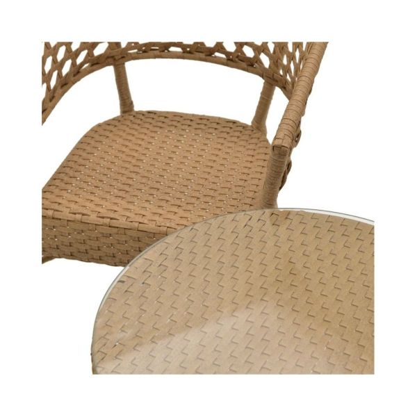 Set mobilier terasa/ gradina imitatie ratan - masa si 2 scaune