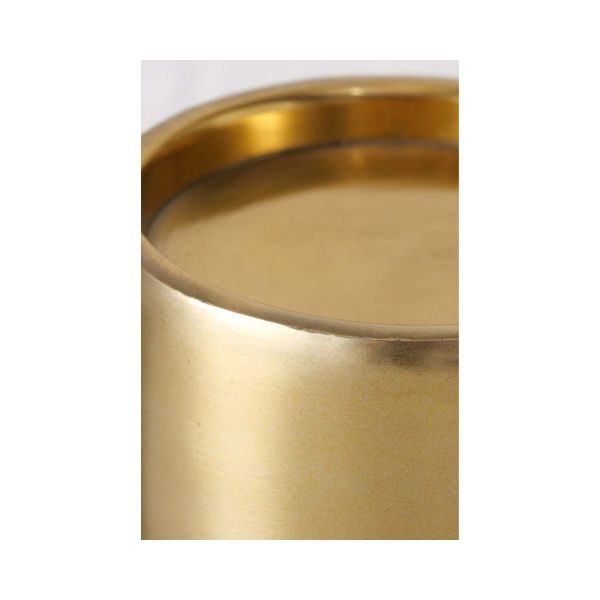 Suport de lumanare auriu din metal 16 cm Tiima Boltze