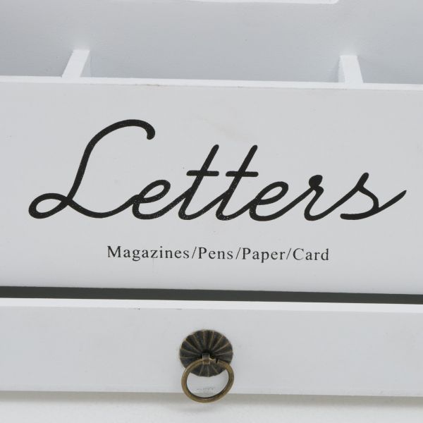 Suport de scrisori alb, din MDF, Lemgo Boltze