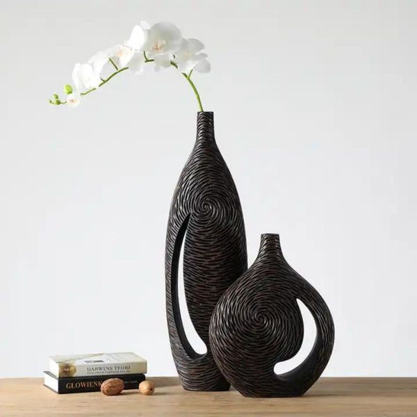 Vaza maro din polirasina 38.5 cm Yazhi