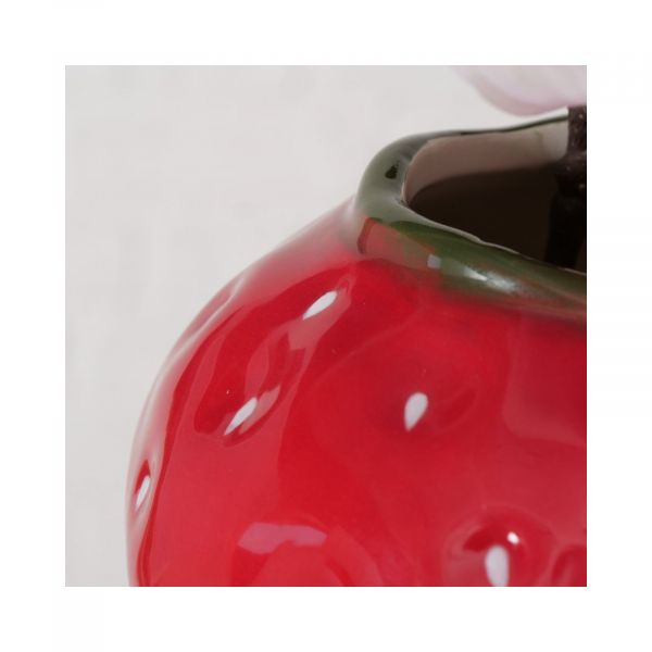 Vaza rosie din ceramica 16 cm Strawberry Boltze