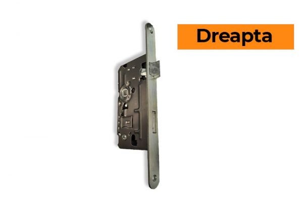 Porta Doors Broască wc, 4mm, dreapta, alb zincat, porta doors