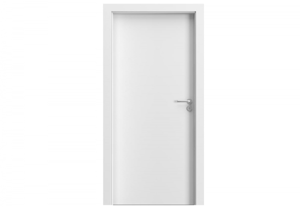 Porta Doors Foaie de ușă decor, de interior, normă poloneză (h0-2060 mm), 60 cm, alb, finisaj sintetic, porta doors