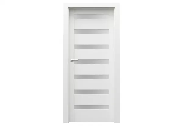 Porta Doors Foaie de ușă verte home d7, de interior, normă poloneză (h0-2060 mm), 60 cm, alb, finisaj sintetic, porta doors