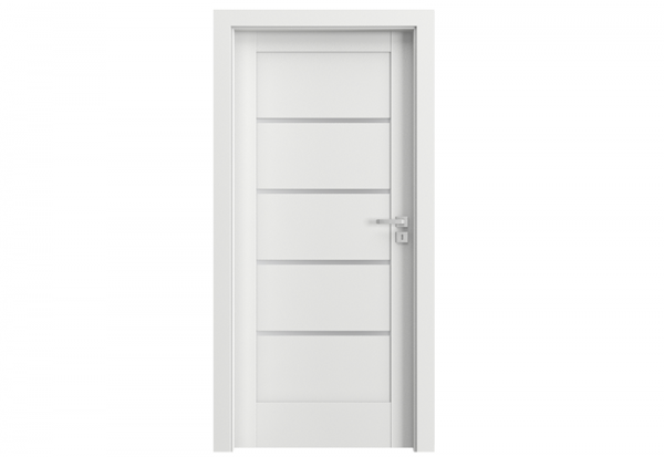Porta Doors Foaie de ușă verte home g4, de interior, normă poloneză (h0 - 2060 mm), 60 cm, alb, finisaj sintetic, porta doors