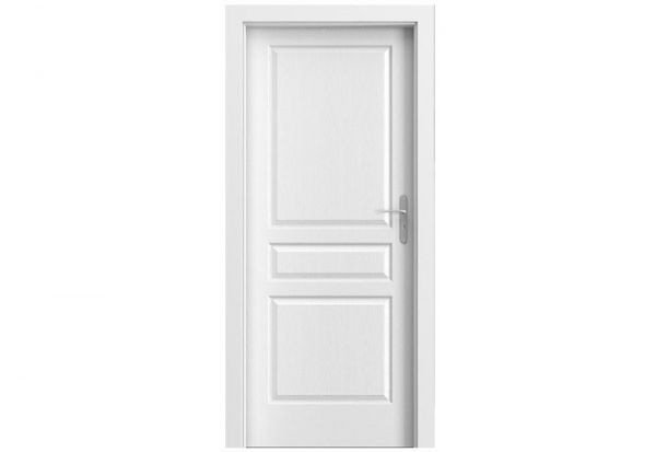 Porta Doors Foaie de ușă viena p, de interior, normă cehă (h0-2020 mm), 80 cm, alb, finisaj vopsea standard, porta doors