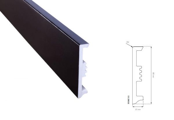 Arbiton Plintă din polimer dur, 2.2 ml, stiq xl, negru, stx810, arbiton