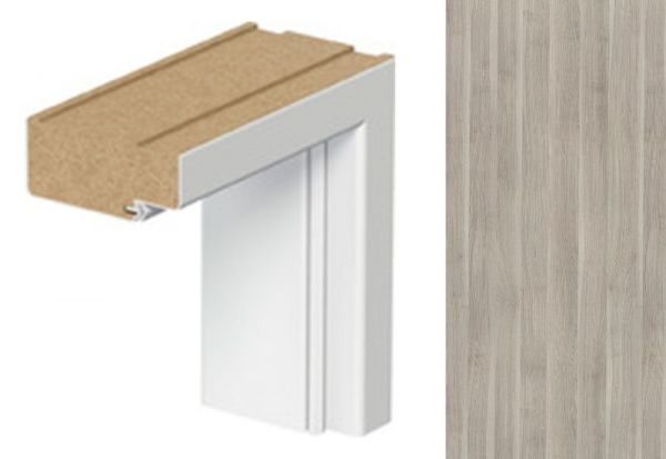 Porta Doors Toc de ușă minimax, de interior, fix, normă poloneză (h0-2075 mm), 100 mm, acacia argintiu, finisaj sintetic,