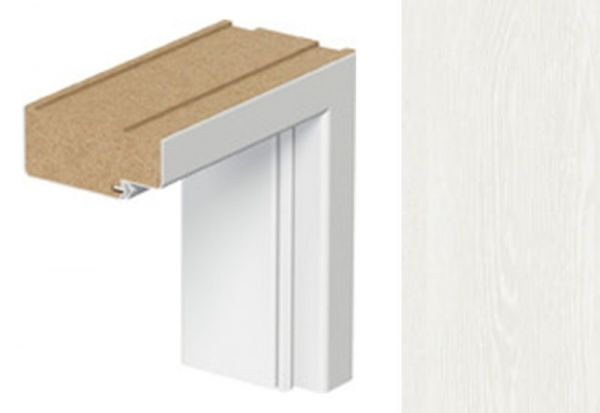 Porta Doors Toc de ușă minimax, de interior, fix, normă poloneză (h0-2075 mm), 100 mm, wenge alb, finisaj sintetic, porta