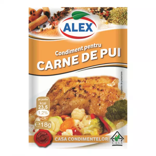 Condiment pentru carne pui, Alex, 18g